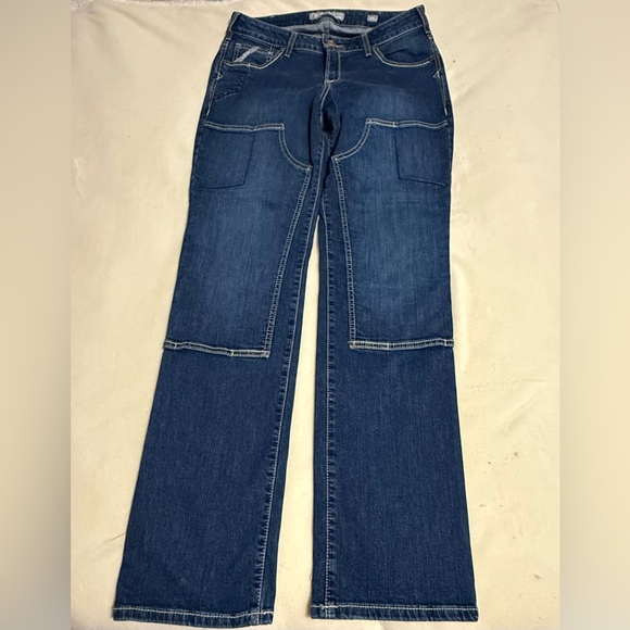 Ariat Women’s Rebar DuraStretch Riveter Double Front Straight Leg Jean - Picture 2 of 10